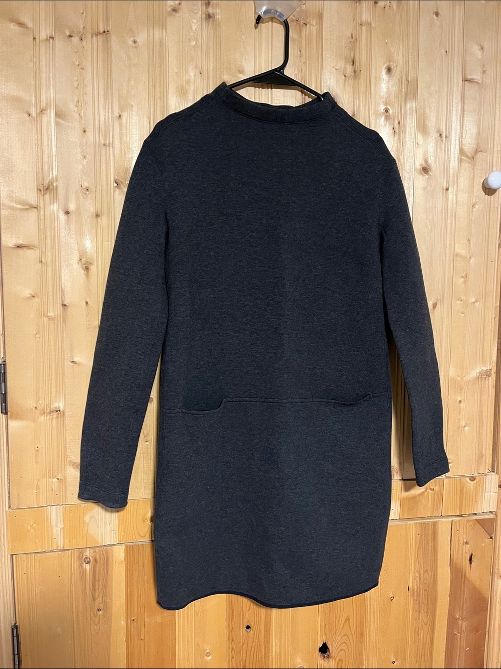 lululemon athletica Black Long Sleeve Cowl Neck Knit Dress